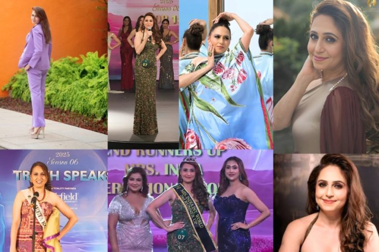 Meeta Vihang Kotadia Wins 2nd Runner-Up Title as Mrs. India International World