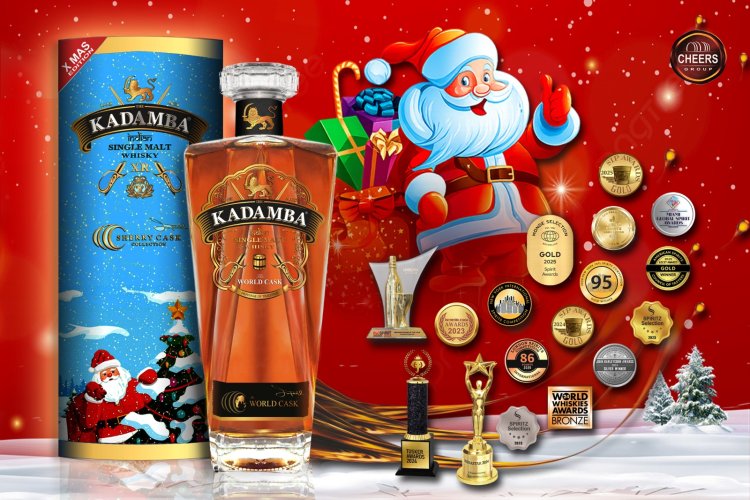 Sip and Celebrate Award-Winning Kadamba Single-Malt X-Mas Edition